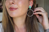 Sonoran Mountain Turquoise Stud Hoop Earrings