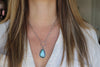 Sonoran Gold Turquoise Hoop Necklace 2