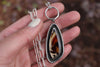 Montana Agate Hoop Necklace