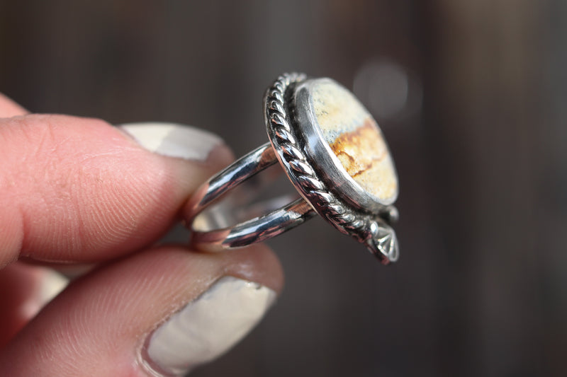 Size 6 Carlina Picture Jasper Ring