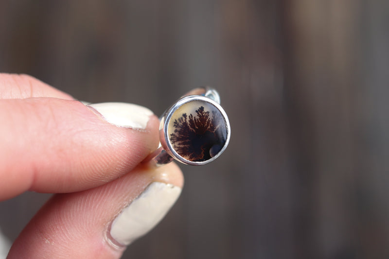 Size 5.5 Dendritic Agate Ring