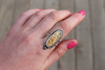 Size 10 Graveyard Point Plume Agate Ring