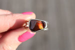 Size 9 Fire Agate Ring