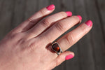 Size 9 Fire Agate Ring