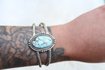 Treasure Mountain Turquoise Stamped Cuff (One Size)