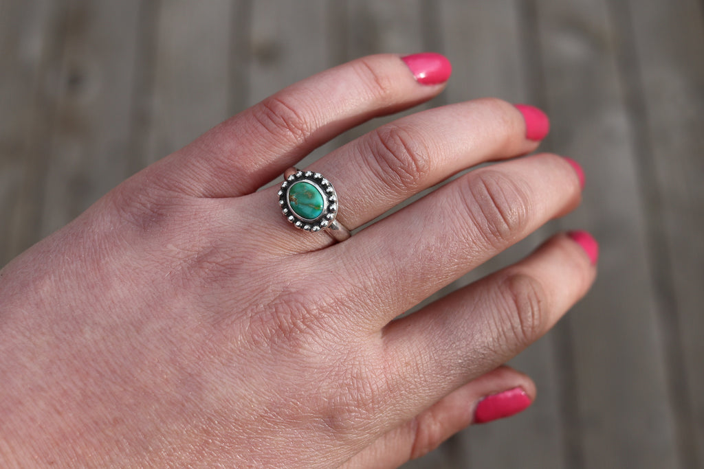 Size 7 Sonoran Gold Turquoise Ring