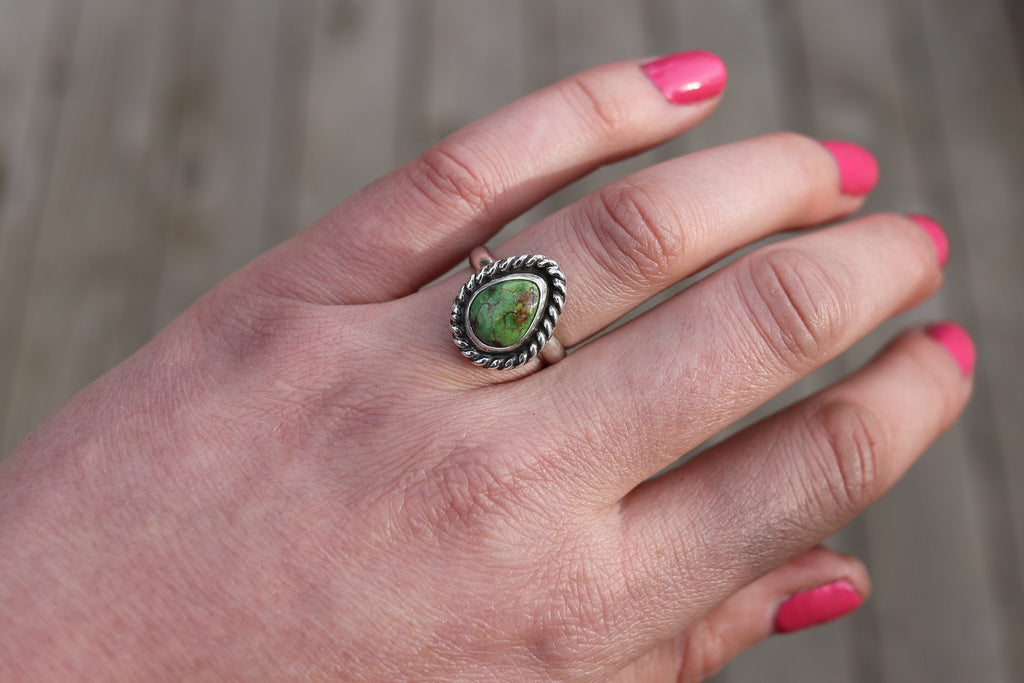 Size 6 Sonoran Gold Turquoise Ring