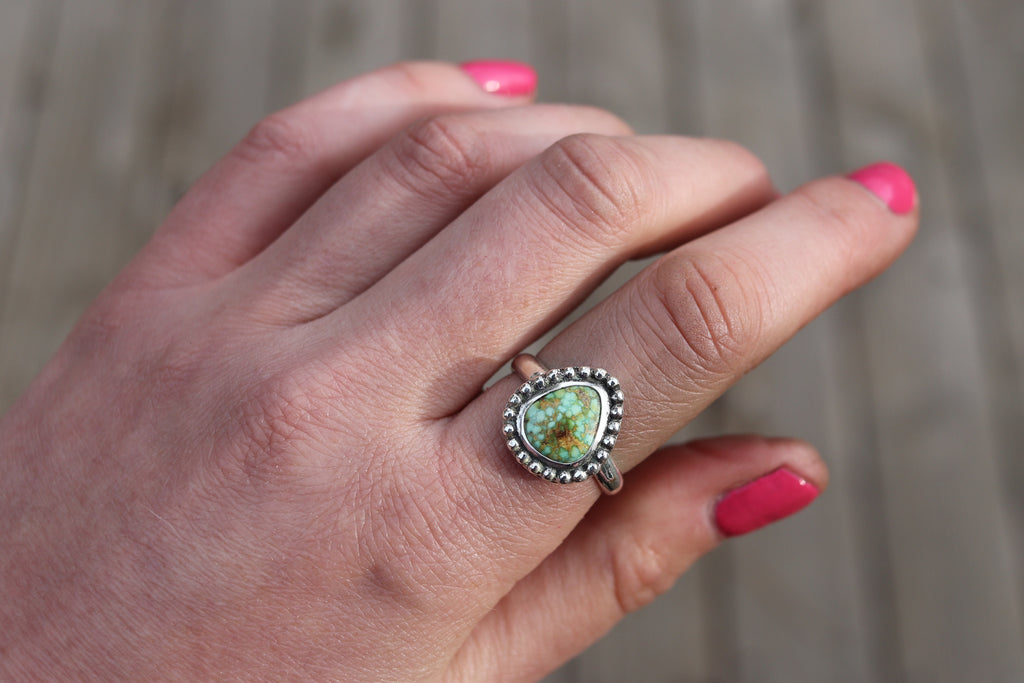 Size 9 Sonoran Gold Turquoise Ring