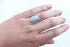 Size 6 Kingman Birdseye Turquoise Ring