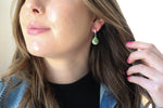 Sonoran Gold Turquoise Lever Back Earrings