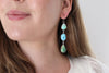 Mixed Turquoise Dangly Earrings 1