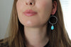 Sonoran Gem Turquoise Hoop Earrings