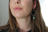 Sonoran Gold Turquoise Hoop Earrings