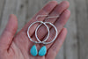 Sonoran Gem Turquoise Hoop Earrings