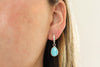 Sonoran Gem Turquoise Lever Back Earrings 8