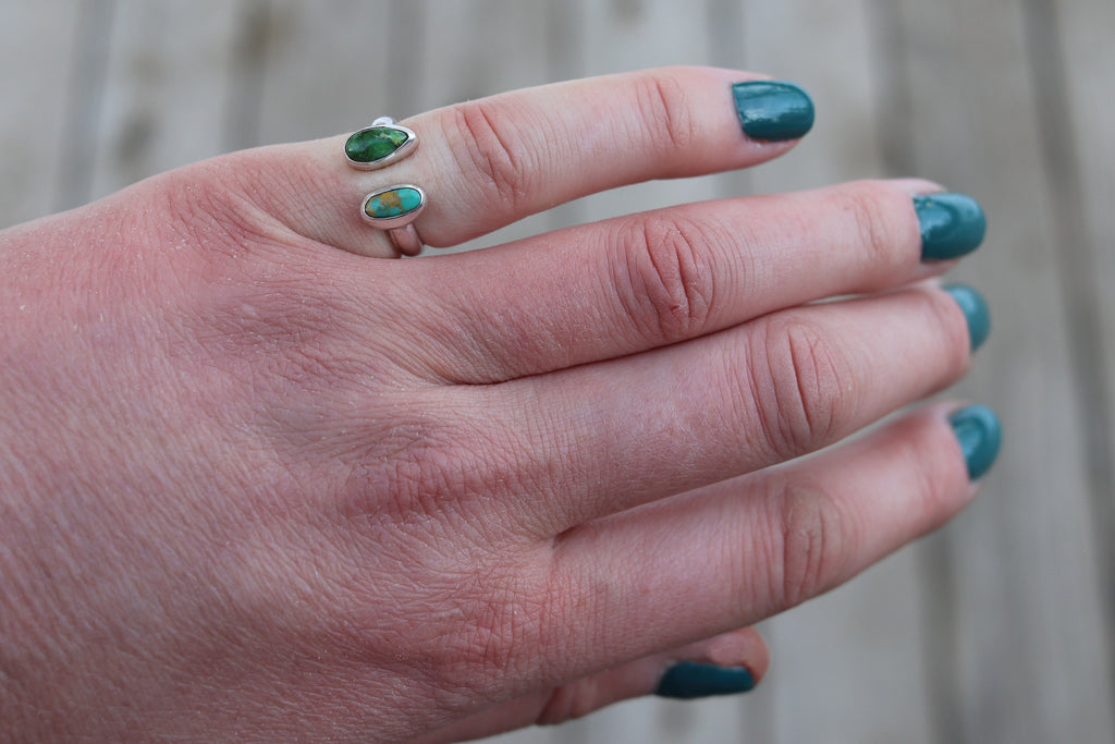 Size 4-5 Turquoise x Turquoise Ring (Adjustable)