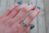 Size 8.5-9.5 Turquoise x Turquoise Ring (Adjustable)