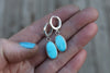 Sonoran Gem Turquoise Lever Back Earrings 1