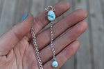 Golden Hill Turquoise Lariat Necklace