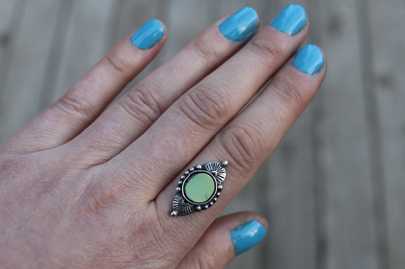 Carico Lake Turquoise Ring - Finish In Your Size