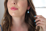 Golden Hill Turquoise Lever Back Earrings 1