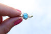 Size 10 White Water Turquoise Ring