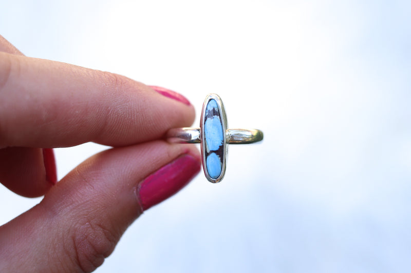 Size 8 Golden Hill Turquoise Ring