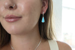 Candelaria Hills Turquoise Lever Back Earrings 2