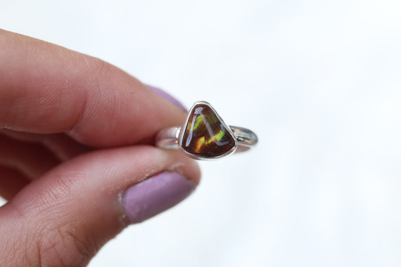 Size 6 Fire Agate Ring