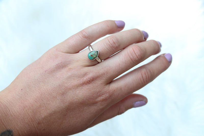 Size 6 Sonoran Gold Turquoise Ring