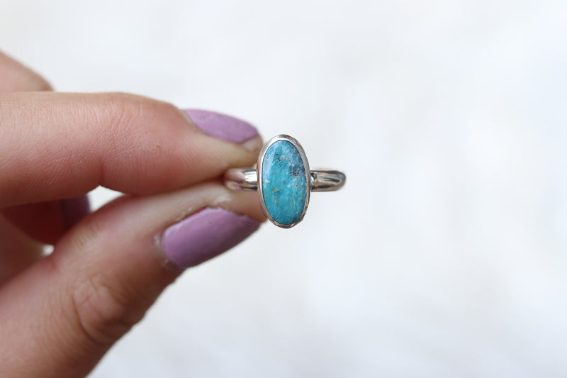 Size 5.5 White Water Turquoise Ring *Discounted*