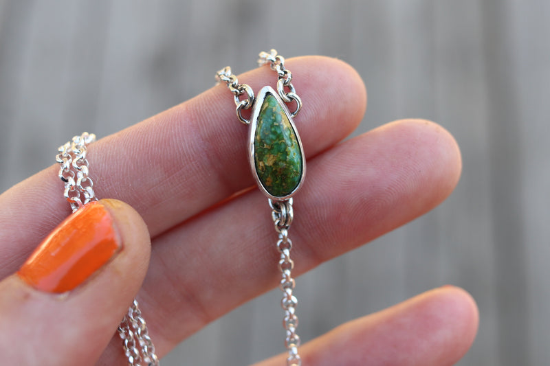 Sonoran Gold Turquoise Lariat Necklace 1
