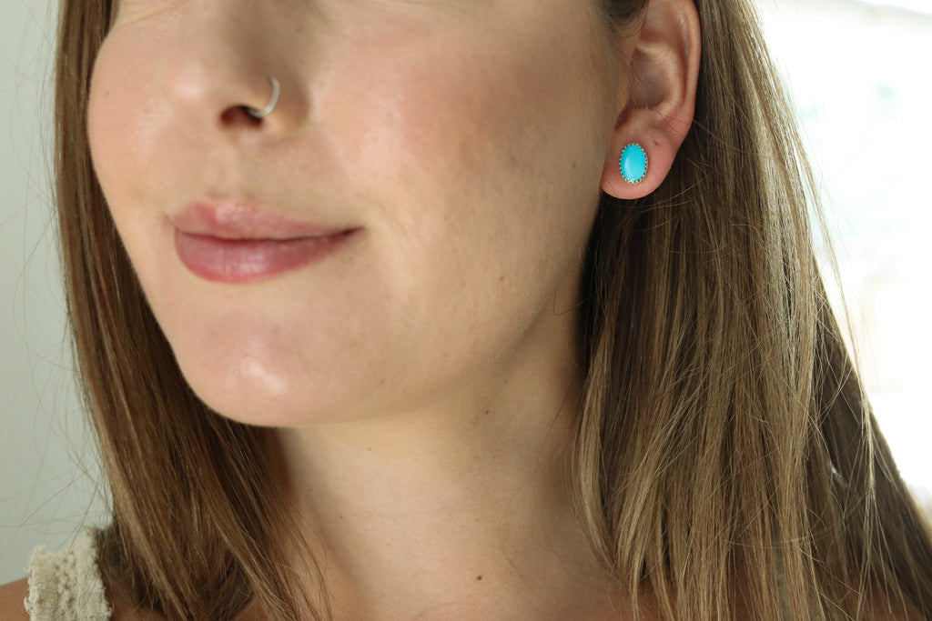 Sonoran Gem Turquoise Stud Earrings 1