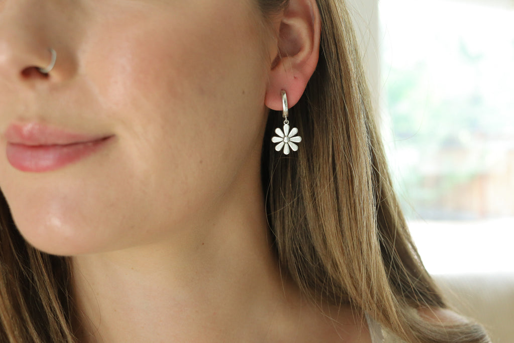 Wildflower Lever Back Earrings - Made To Order