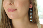 Golden Hill Turquoise Dangly Earrings
