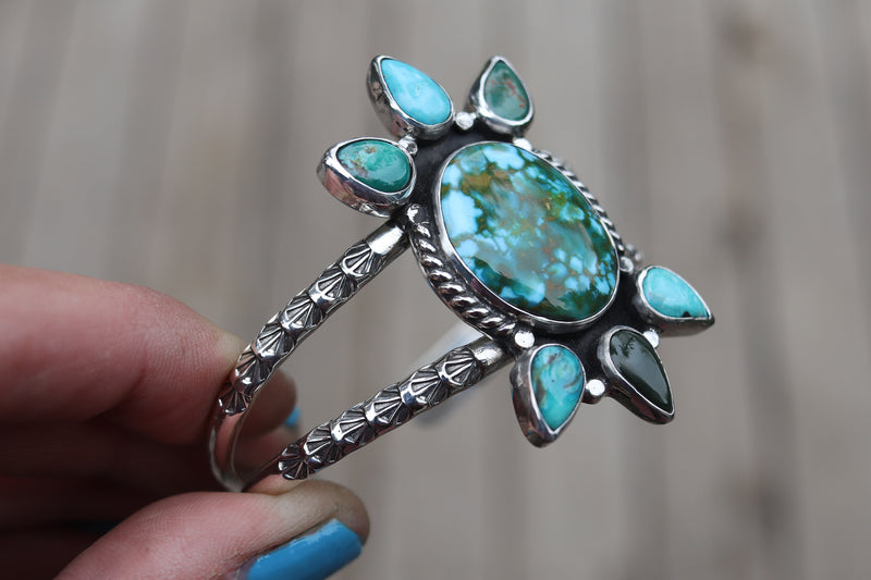 Kingman x Royston Turquoise Cuff (6 inches)