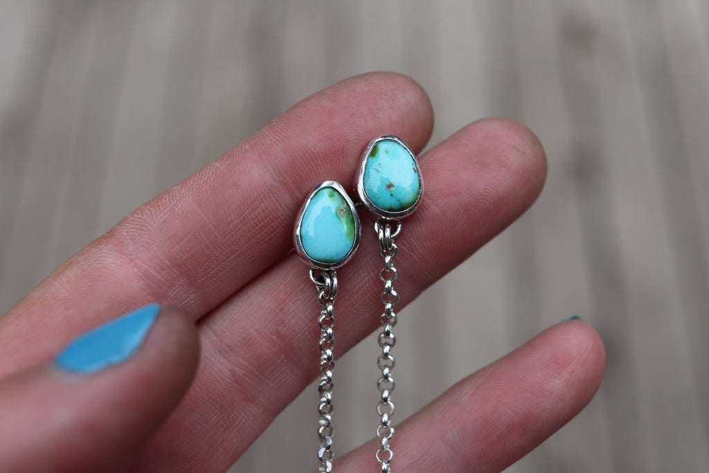 Sonoran Mountain Turquoise Lariat Earrings