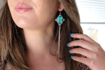 Emerald Valley Turquoise Duster Earrings