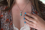 Treasure Mountain Turquoise Toggle Clasp Necklace (18 Inch Chain)