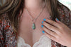 Treasure Mountain Turquoise Hoop Necklace