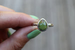 Size 10 Sonoran Gold Turquoise Floral Band Ring