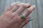 Size 10 Sonoran Gold Turquoise Floral Band Ring
