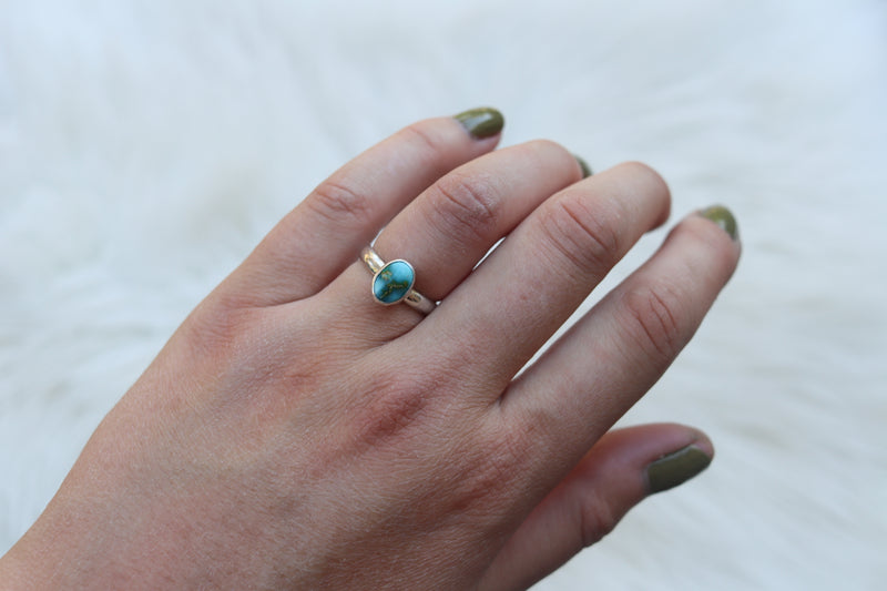 Size 5.5 Sonoran Gold Turquoise Ring