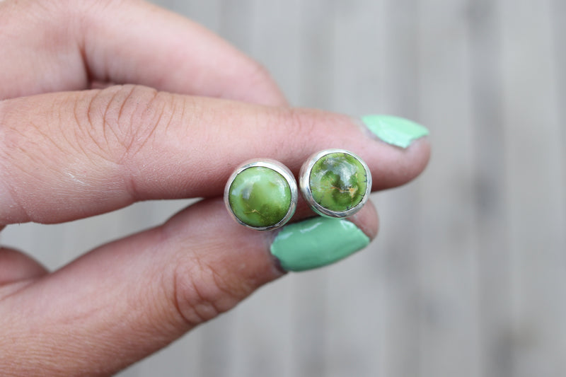 Sonoran Gold Turquoise Stud Earrings 2