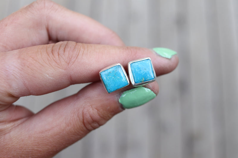 Blue Ridge Turquoise Stud Earrings 2