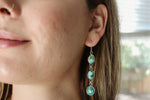 Sonoran Gold Turquoise Dangly Earrings 1