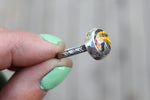Size 7 Bumblebee Jasper Floral Band Ring