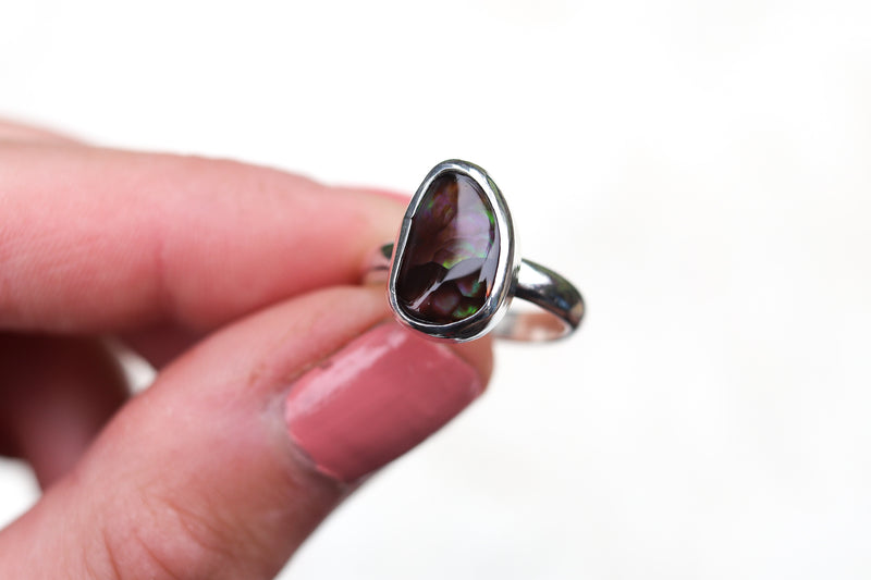 Size 5 Fire Agate Ring