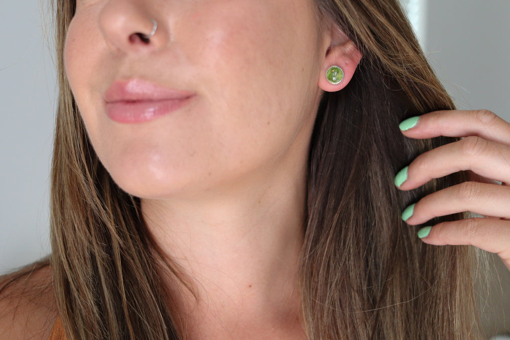 Sonoran Gold Turquoise Stud Earrings 2