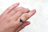 Size 7.5 Black Star Diopside Ring